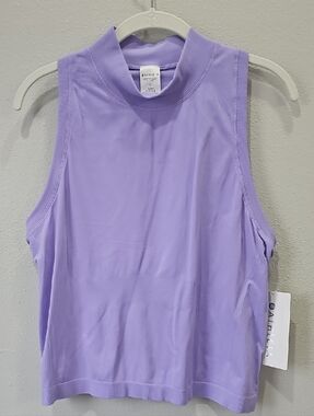 Athleta Lilac Mock Neck Racerback Tank Top